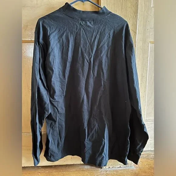CHRISTOPHER Hayes black mock turtleneck, XL - Picture 2 of 3